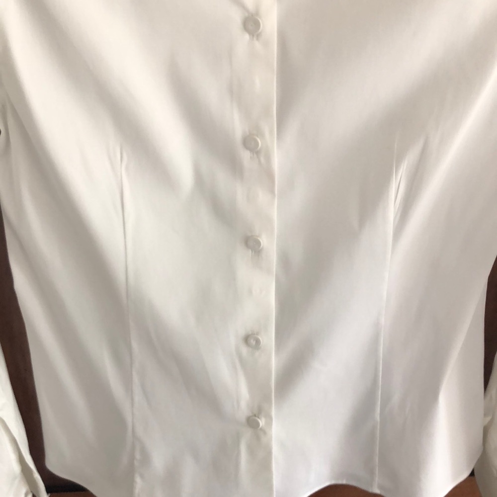 Prada White Button Down Shirt With Embroidered Co… - image 4